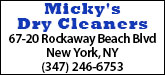 Micky's Dry Cleaners Sponsorship Banner